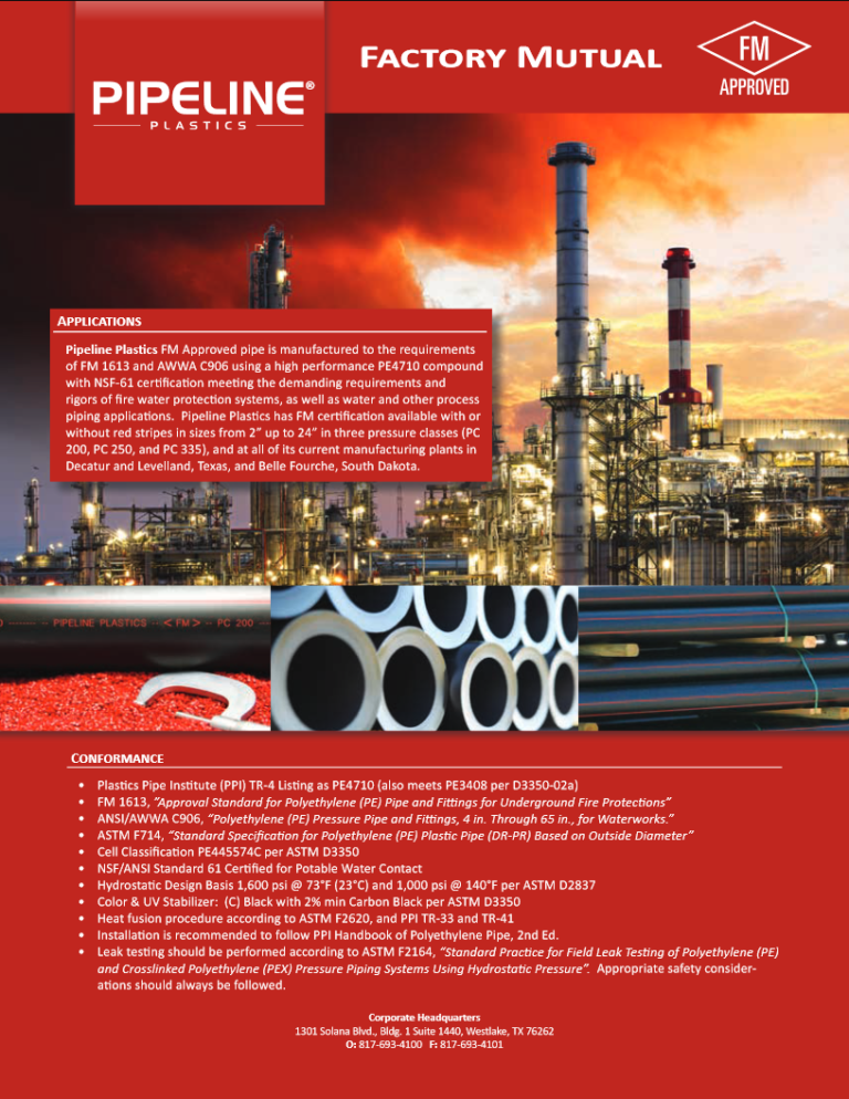 Product Brochures Pipeline Plastics